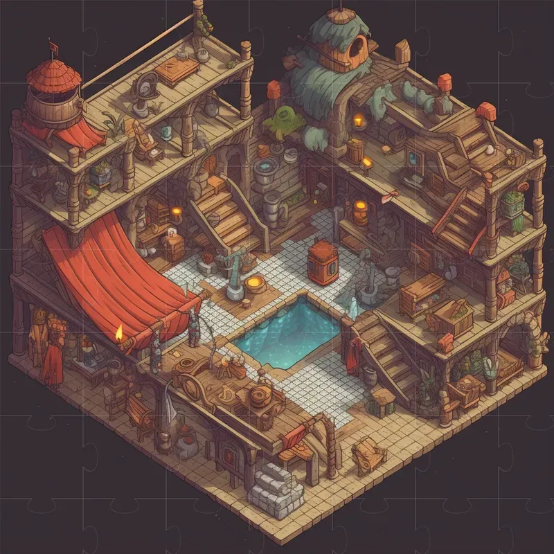 Isometric Dungeon Illustrations