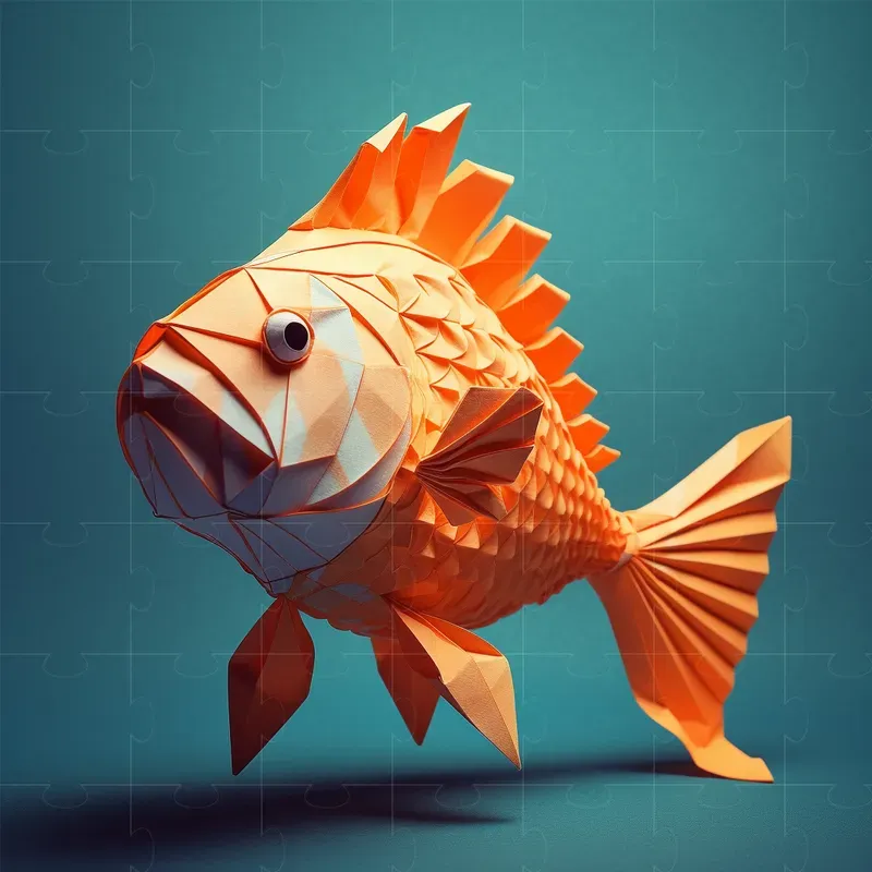 Vibrant Origami Art
