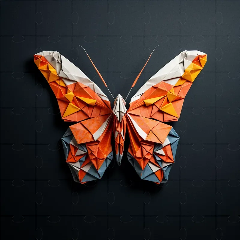 Vibrant Origami Art