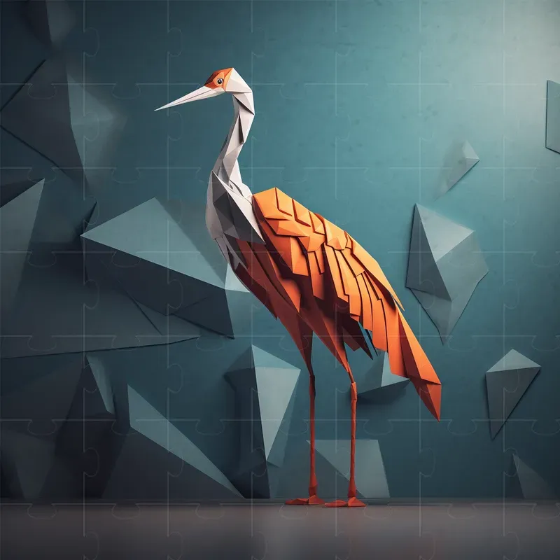 Vibrant Origami Art
