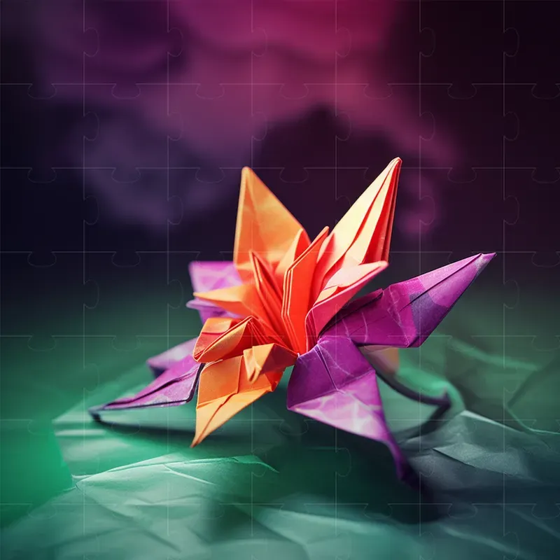 Vibrant Origami Art