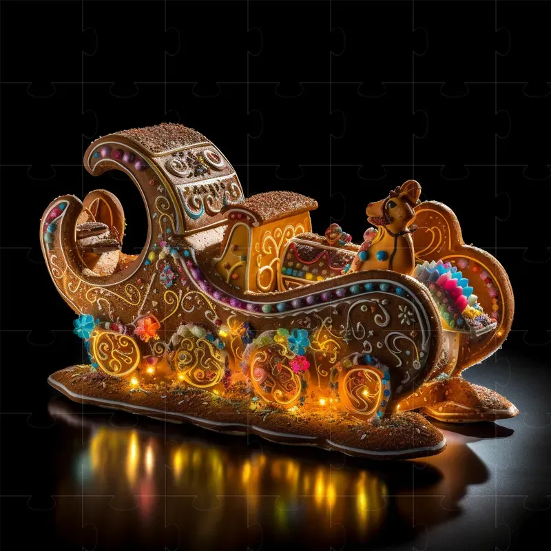 Festive Illuminated Gingerbreads