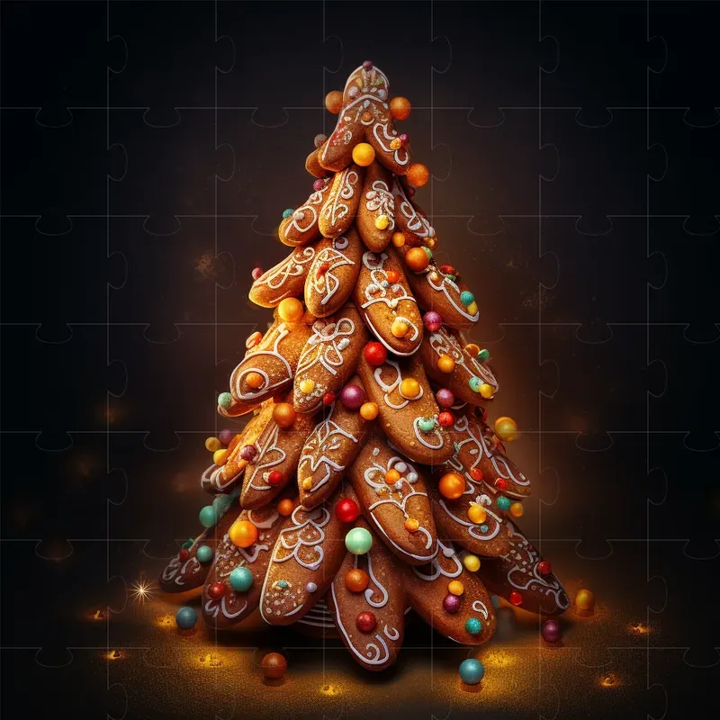 Festive Illuminated Gingerbreads