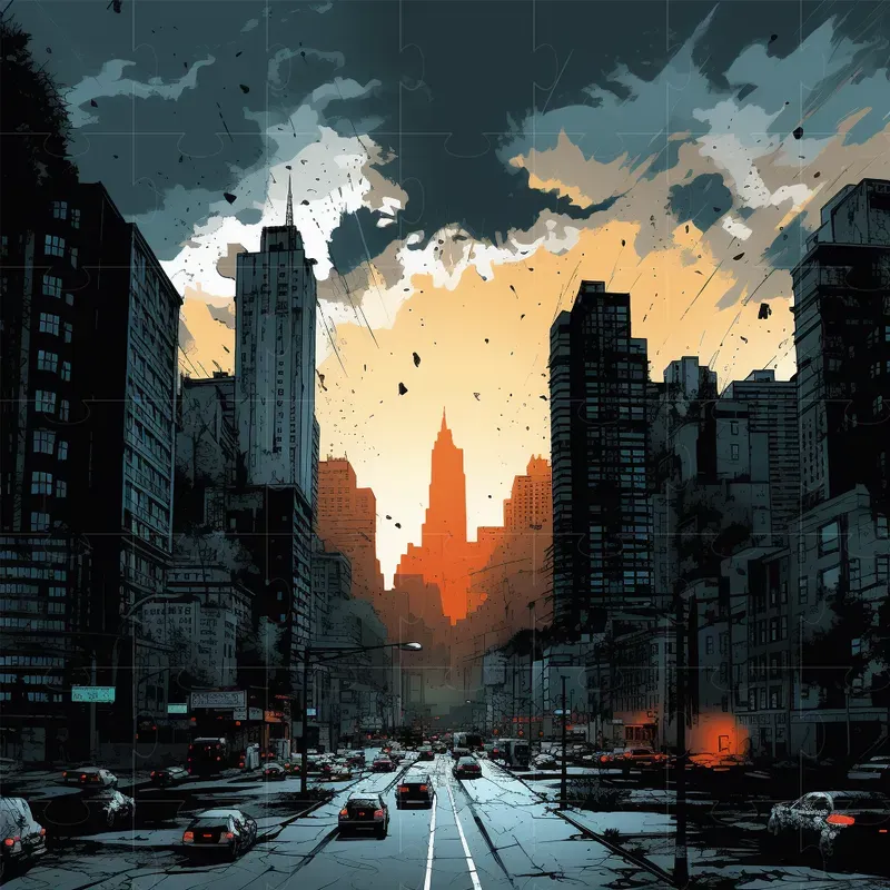 Dark Comic Book Illustrations