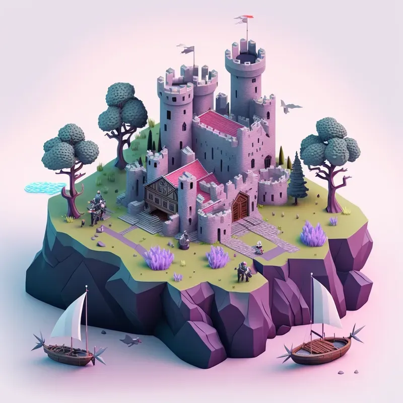 3D Isometric Landscapes