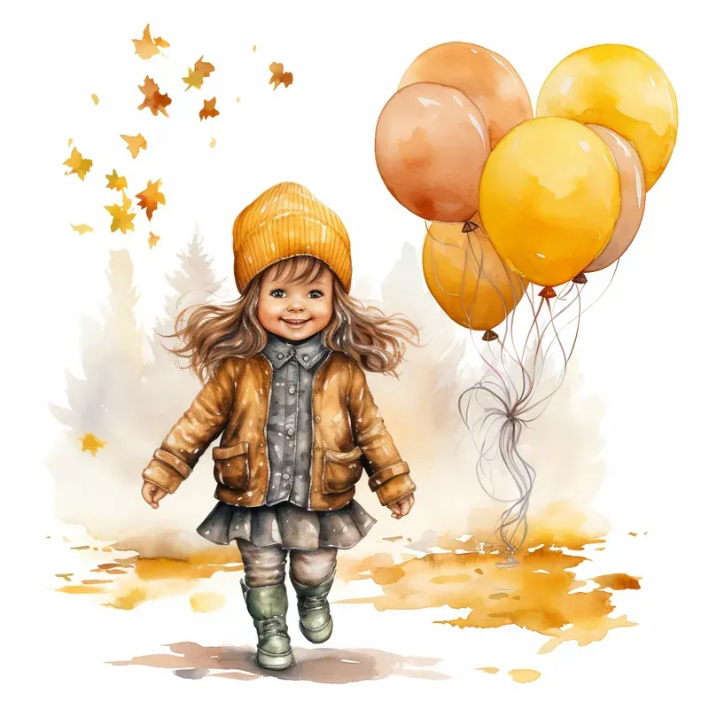 Autumn Cards Postcards Illustrations