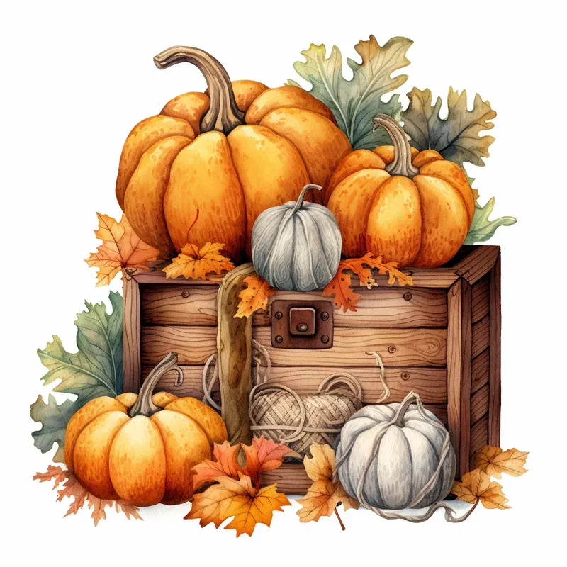 Autumn Cards Postcards Illustrations