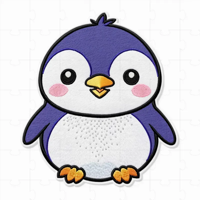 Cute Embroidery Patches White Background