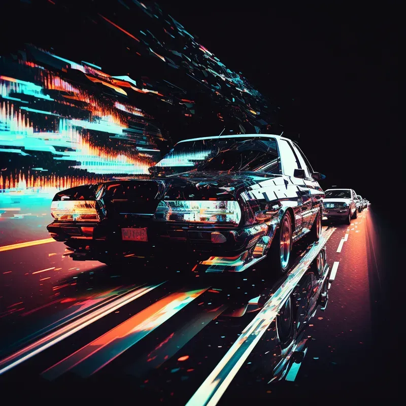 Glitch Abstract Art