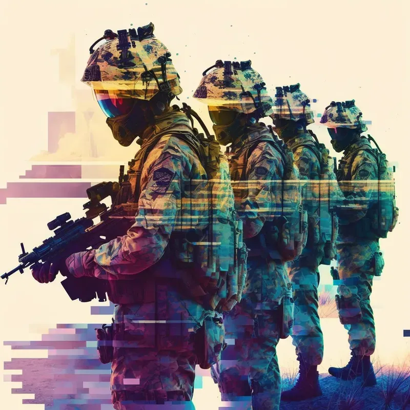 Glitch Abstract Art