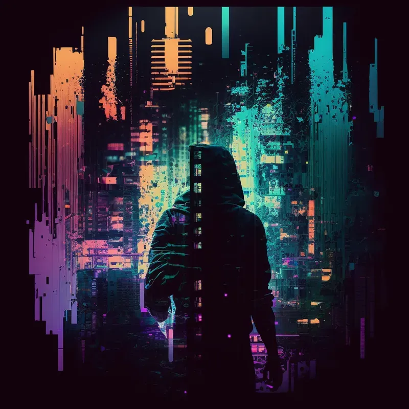 Glitch Abstract Art