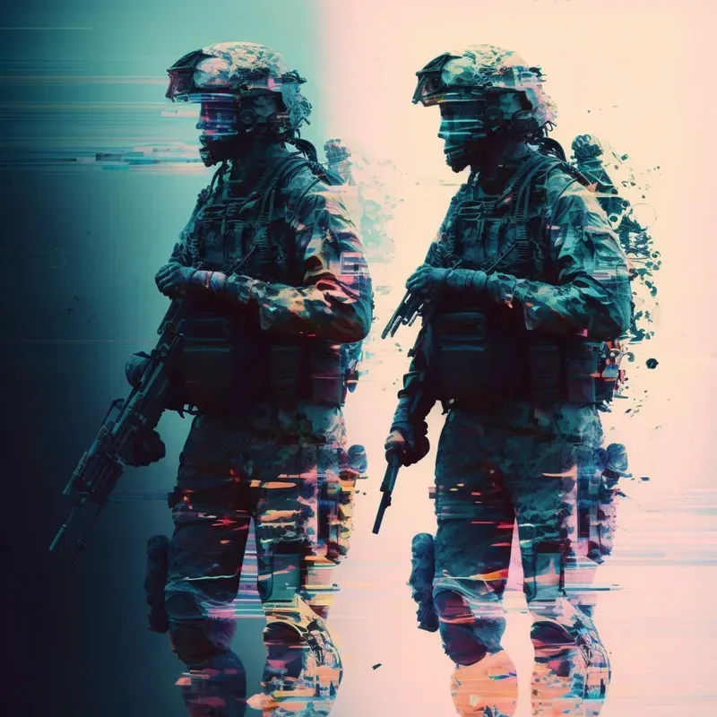 Glitch Abstract Art
