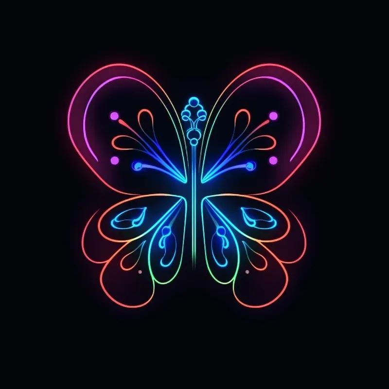 Minimalist Neon Art