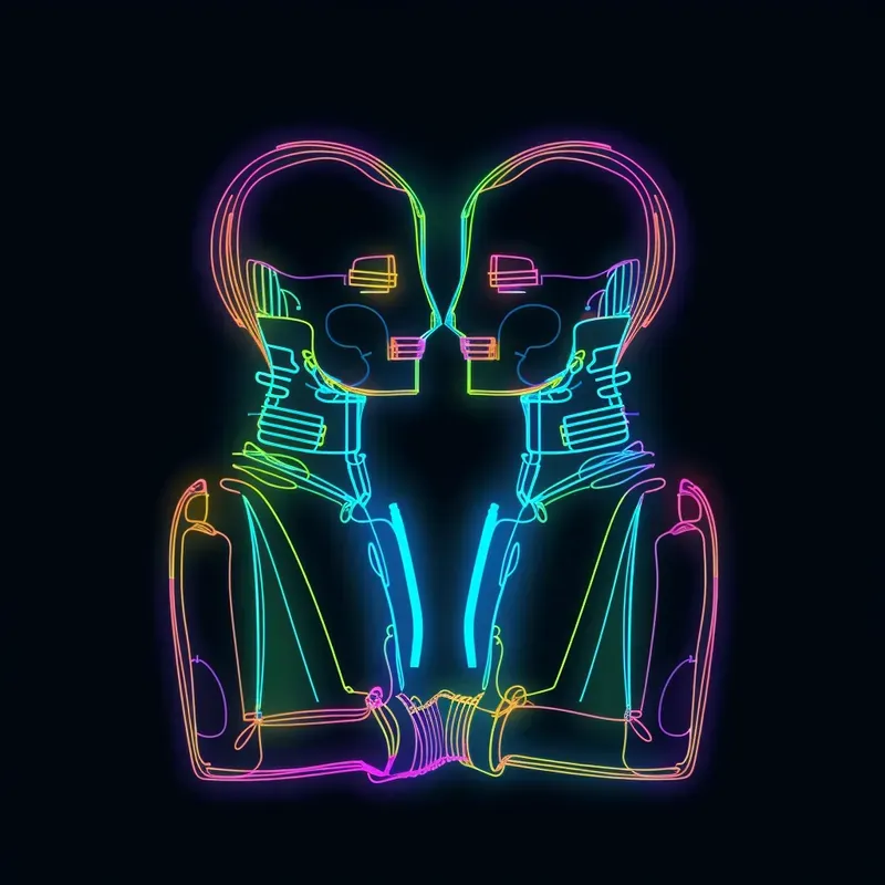 Minimalist Neon Art