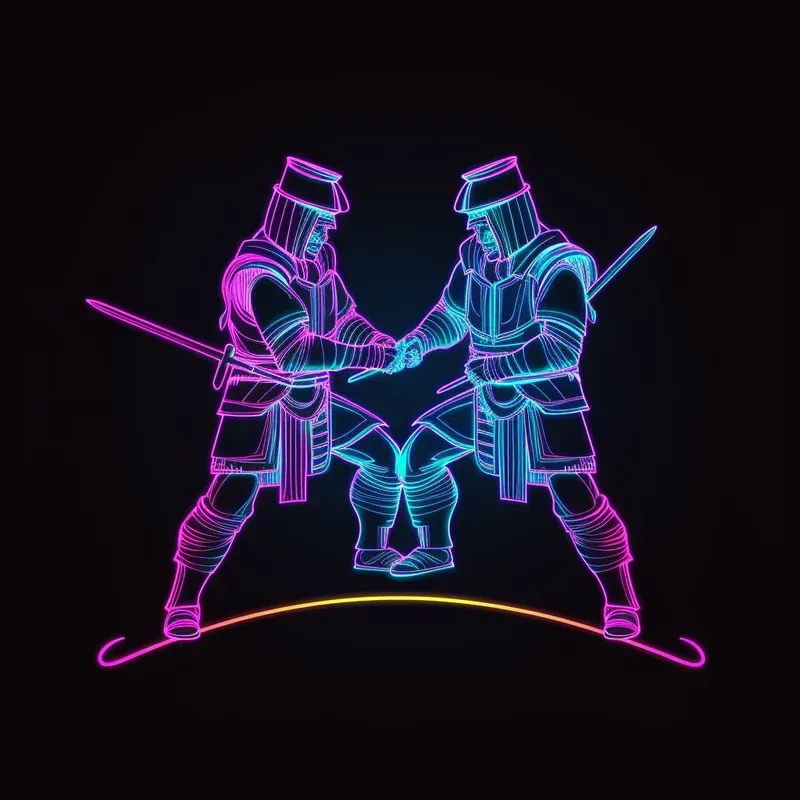 Minimalist Neon Art
