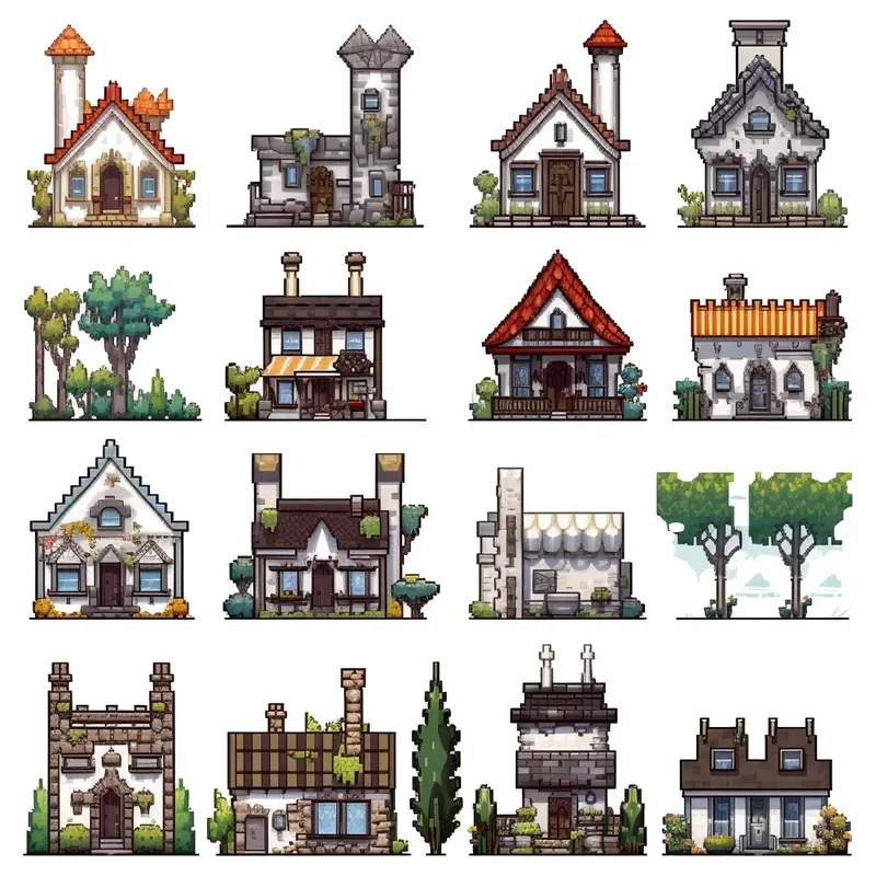 2D Pixel Art Game Assets Sprite Sheets