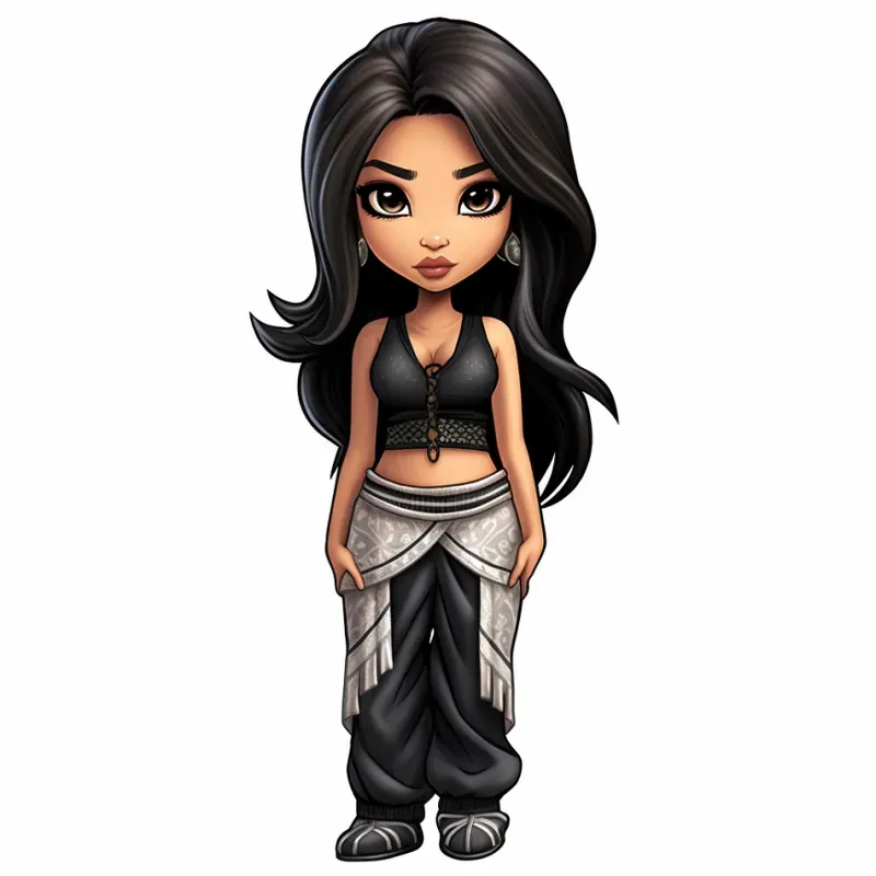Cute Disney Characters In Black Outfits