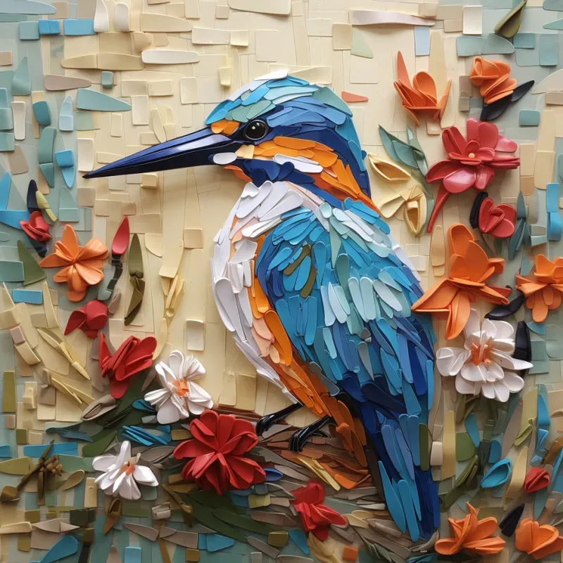 Colourful Paper Collages