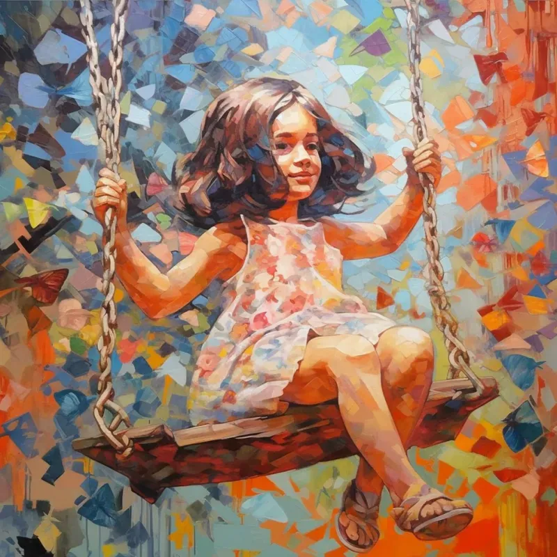 Colourful Paper Collages