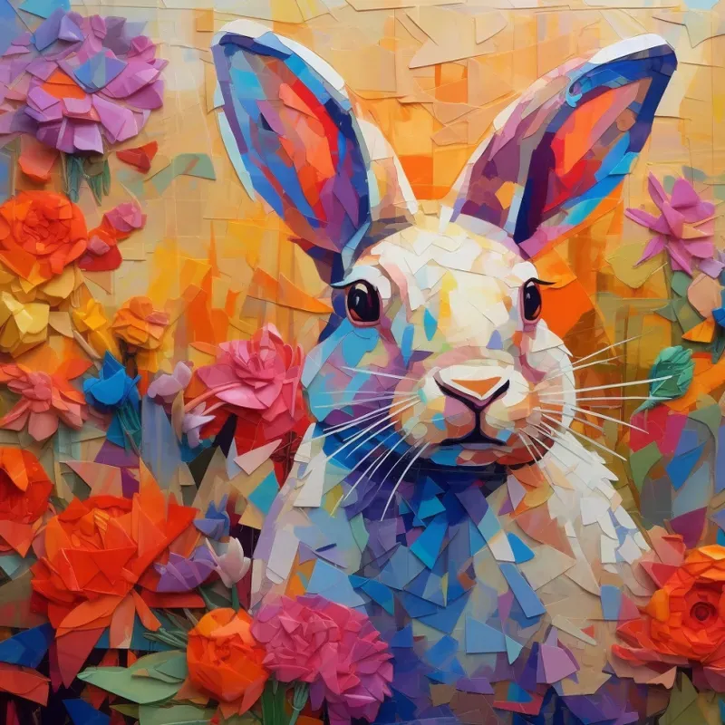 Colourful Paper Collages