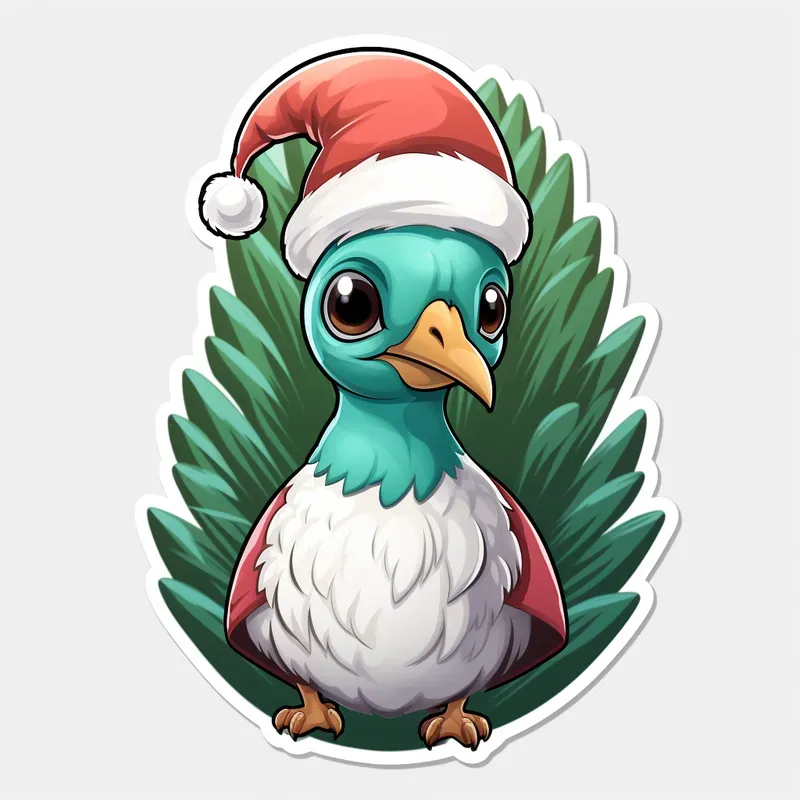 Lovely Christmas Animals Stickers