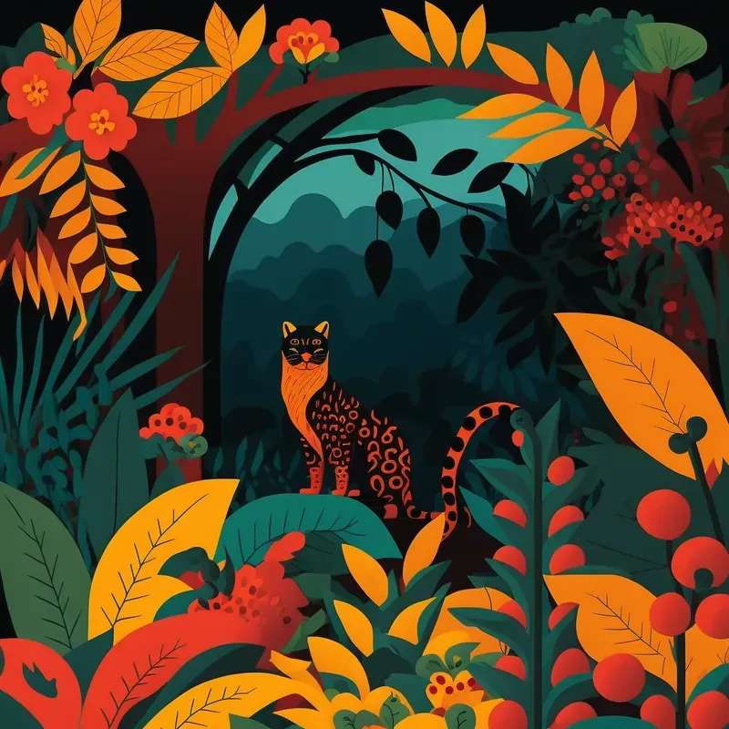 Hi Contrast Jungle Prints