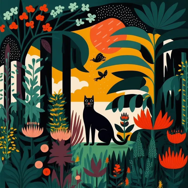 Hi Contrast Jungle Prints