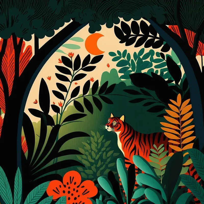 Hi Contrast Jungle Prints