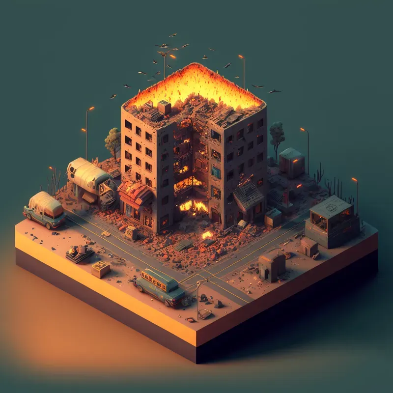 Post Apocalyptic City Blocks