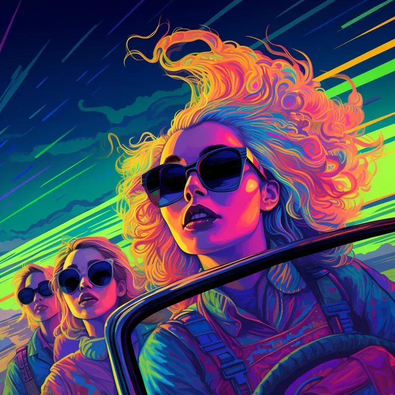 Neon Psychedelic Scenes