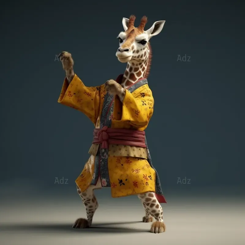 Kung Fu Animals Wall Art
