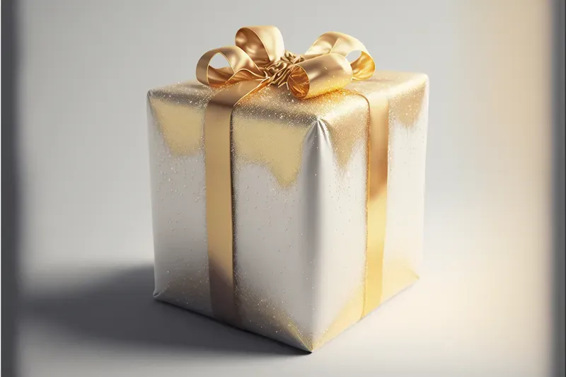 Gift Box Presents With Ribbons