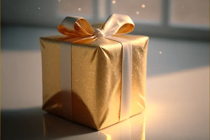 Gift Box Presents With Ribbons