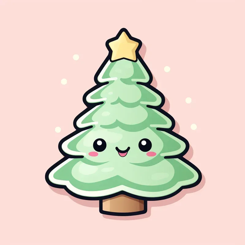 Kawaii Cute Christmas Stickers