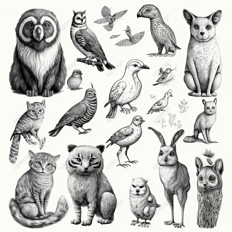 Any Subject Pencil Drawing Illustration Sets