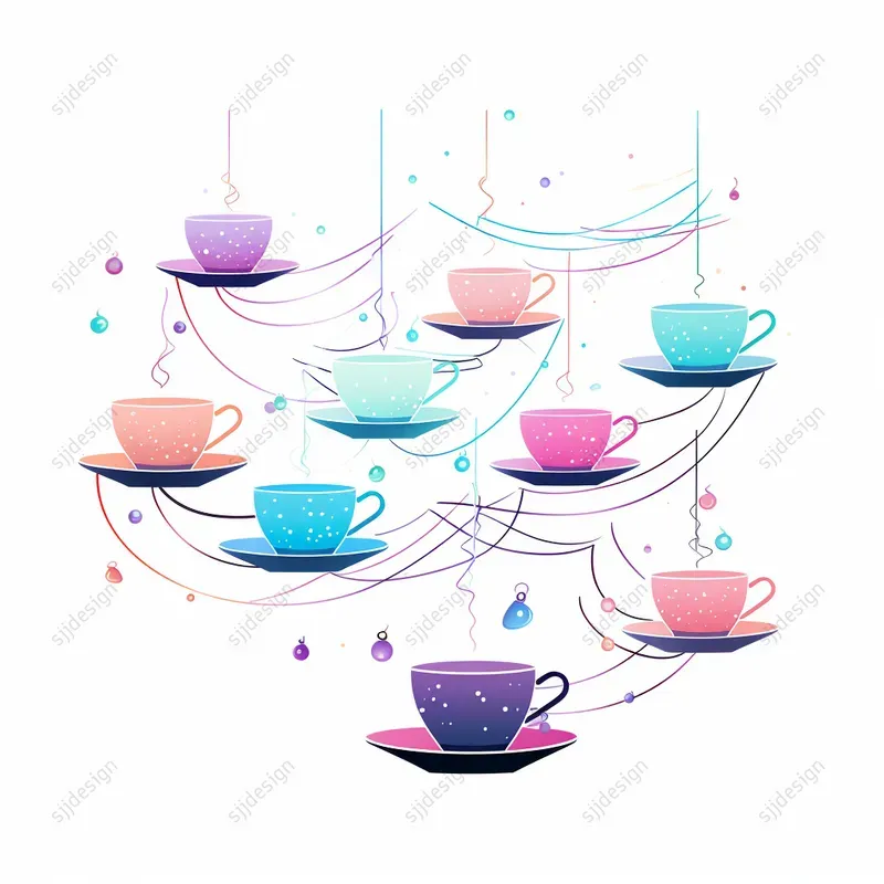 Kawaii Neon Poly Art