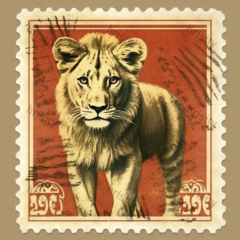 Customizable Vintage Postal Stamps