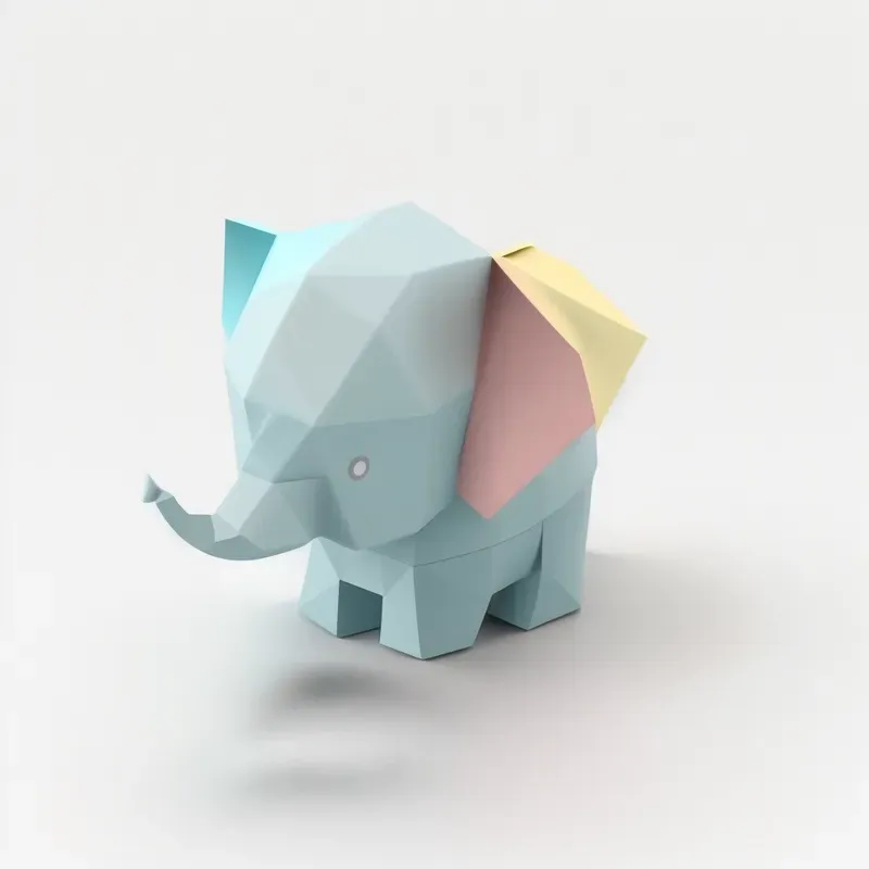 Cute Origamis In Pastel Colors