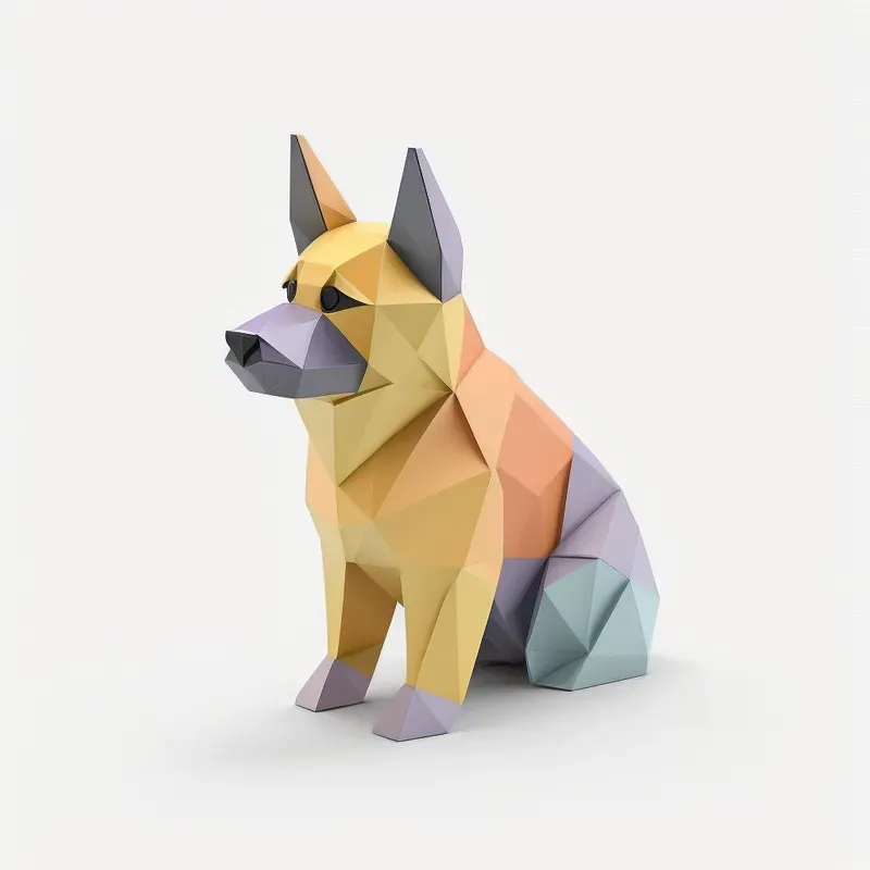 Cute Origamis In Pastel Colors