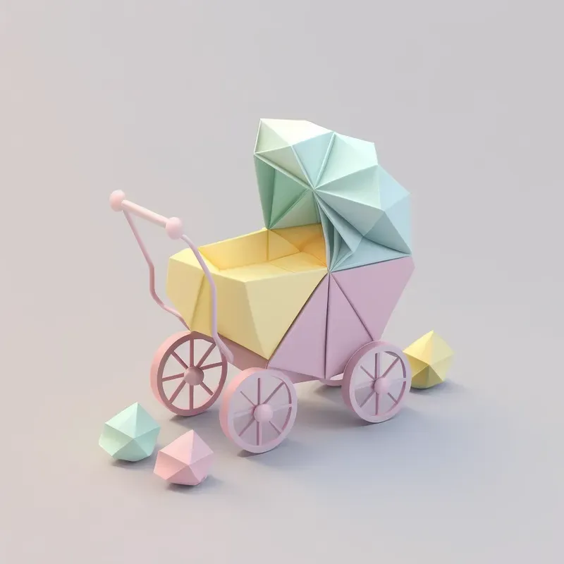 Cute Origamis In Pastel Colors
