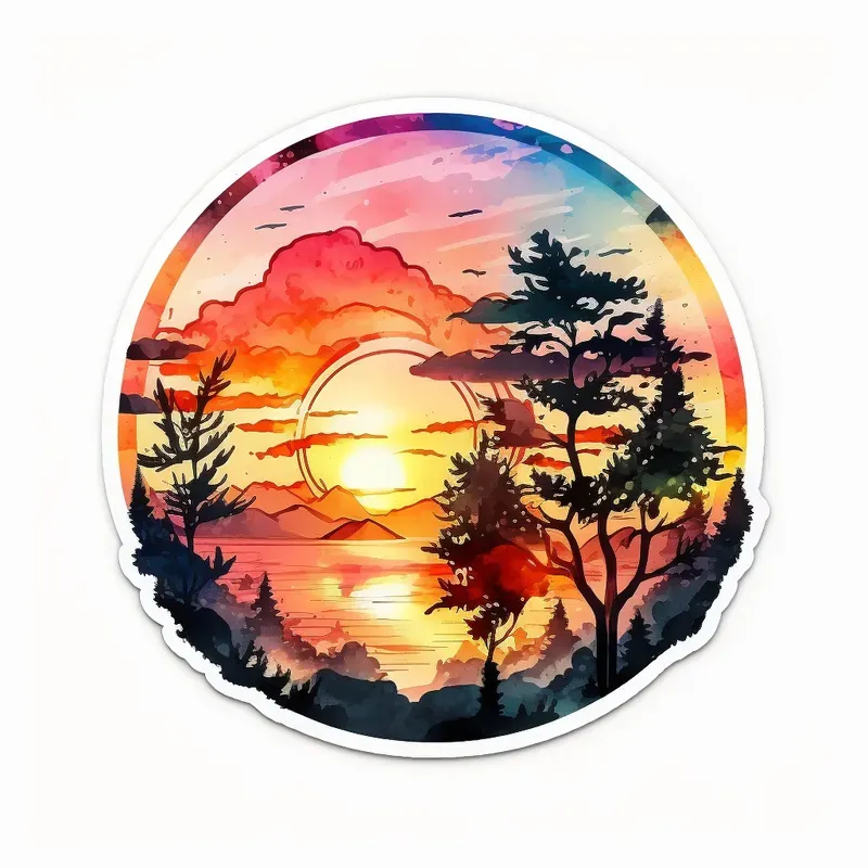 Beautiful Watercolor Stickers