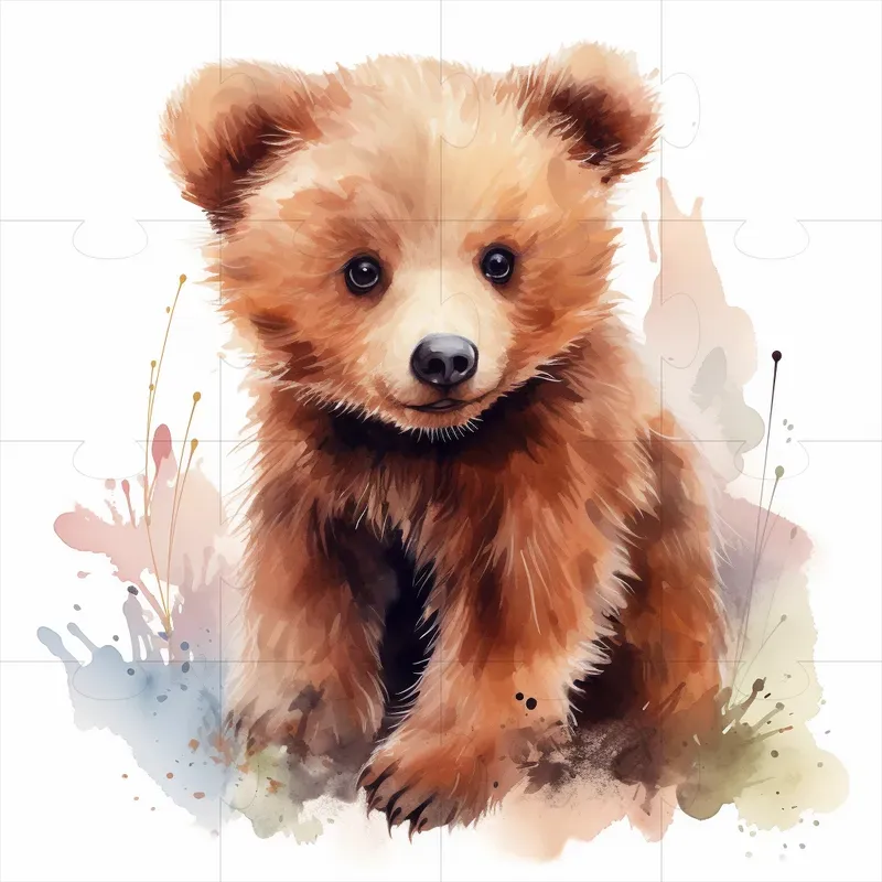 Baby Animals Watercolors For Childrens Rooms