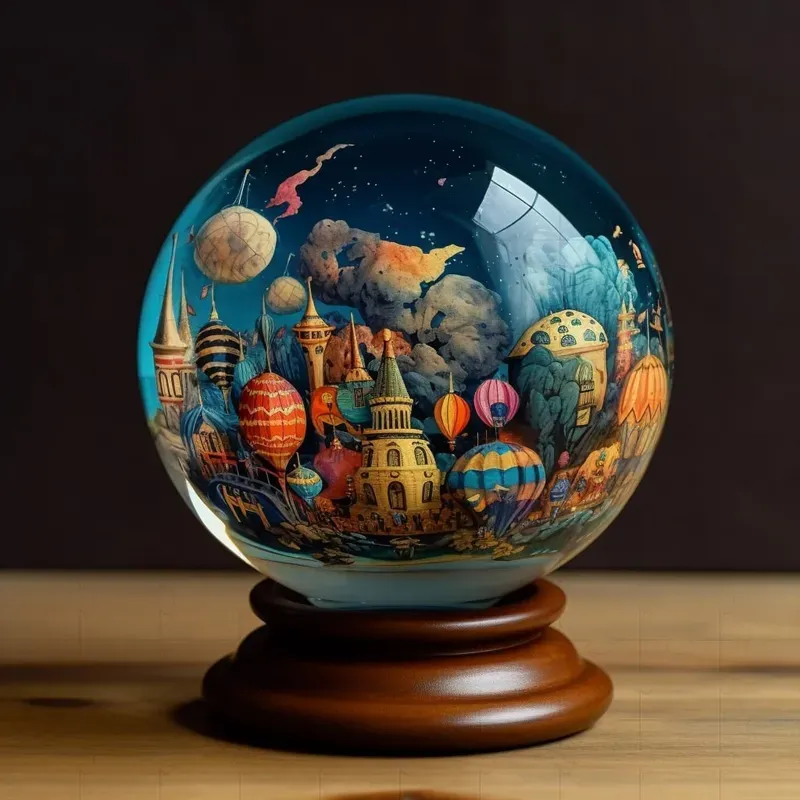Worlds In Glass Spheres