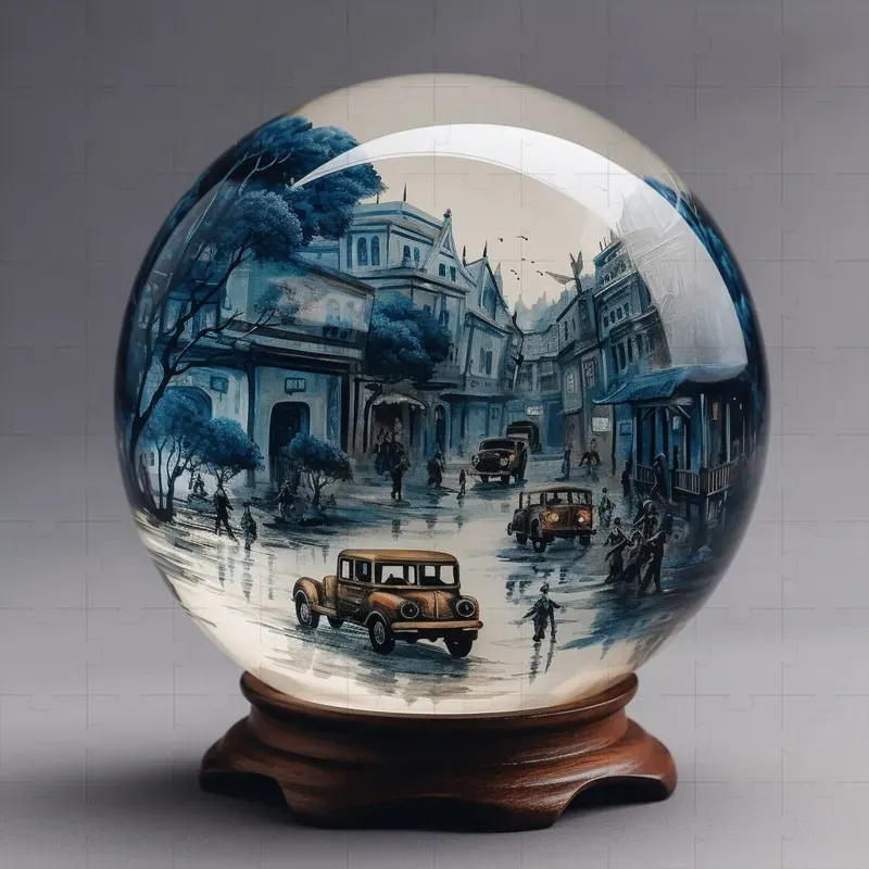 Worlds In Glass Spheres