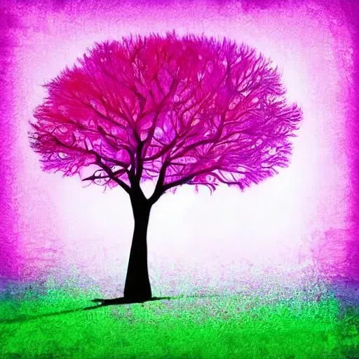 Colorful Abstract Trees 