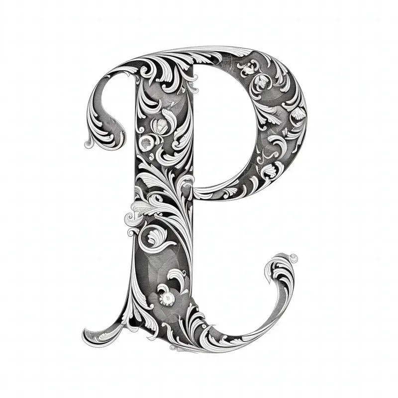 Black Typography Letter Designs