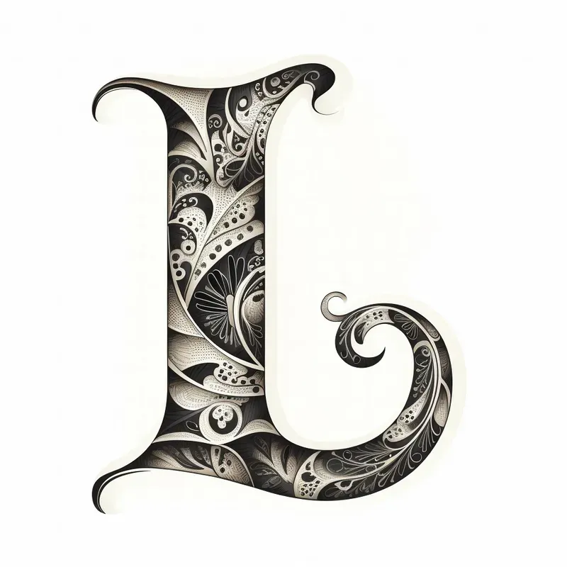 Black Typography Letter Designs