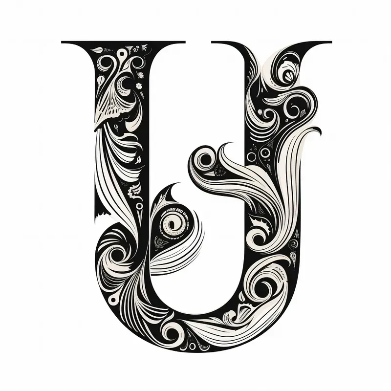 Black Typography Letter Designs