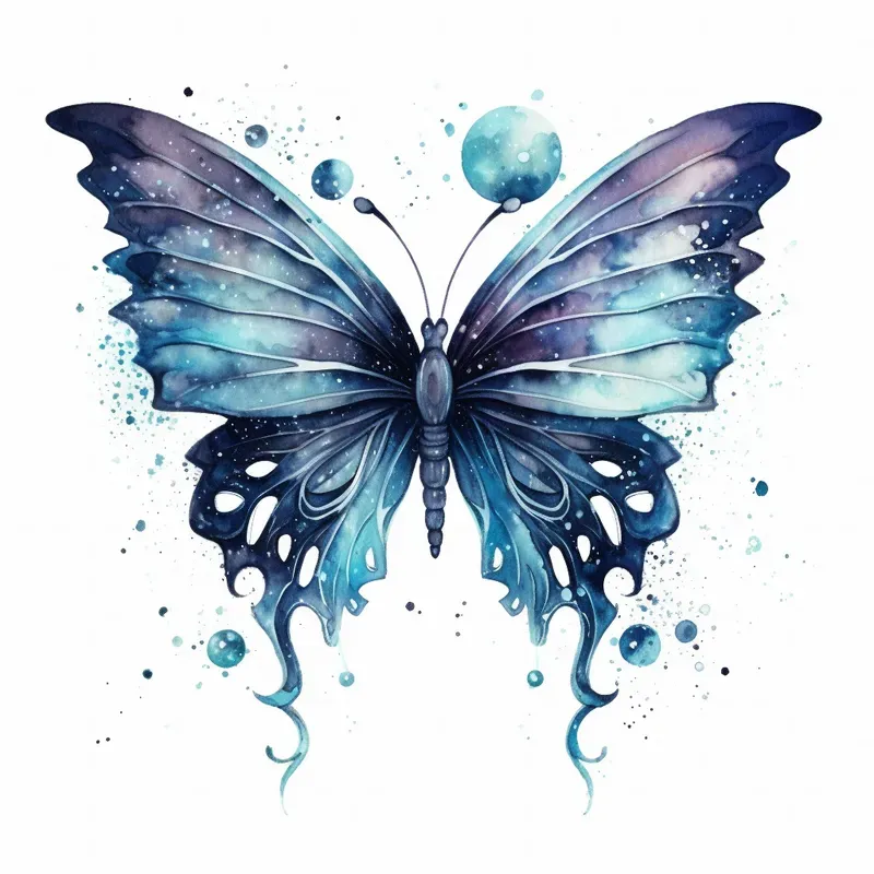 Watercolor Fantasy Butterfly Designs
