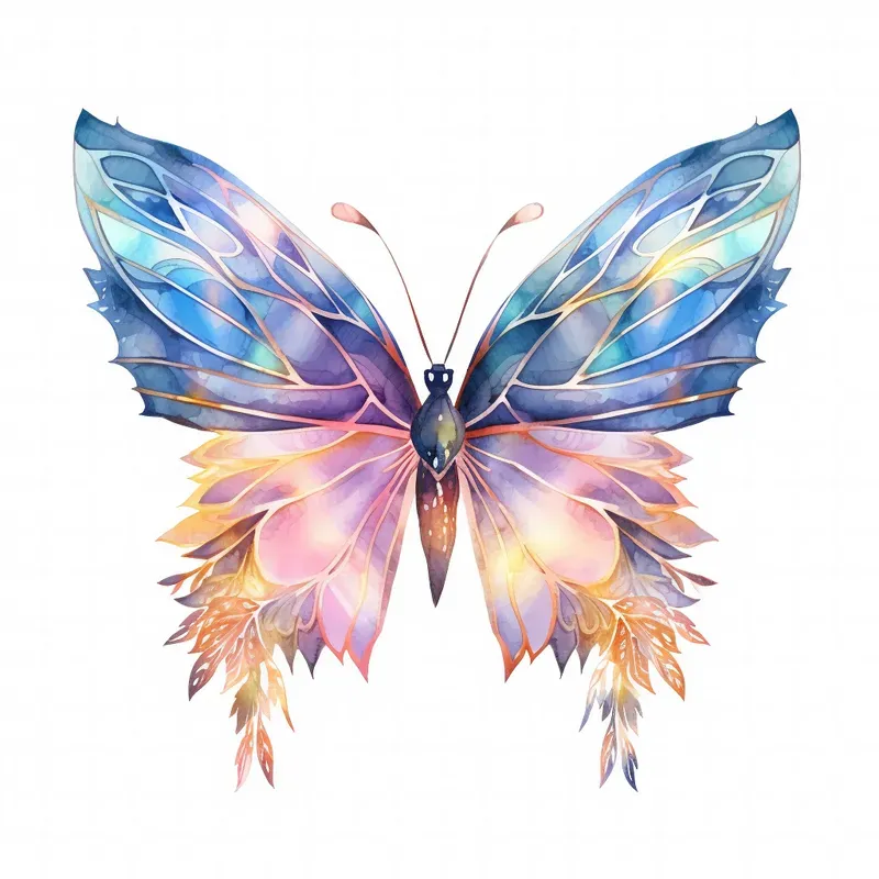 Watercolor Fantasy Butterfly Designs